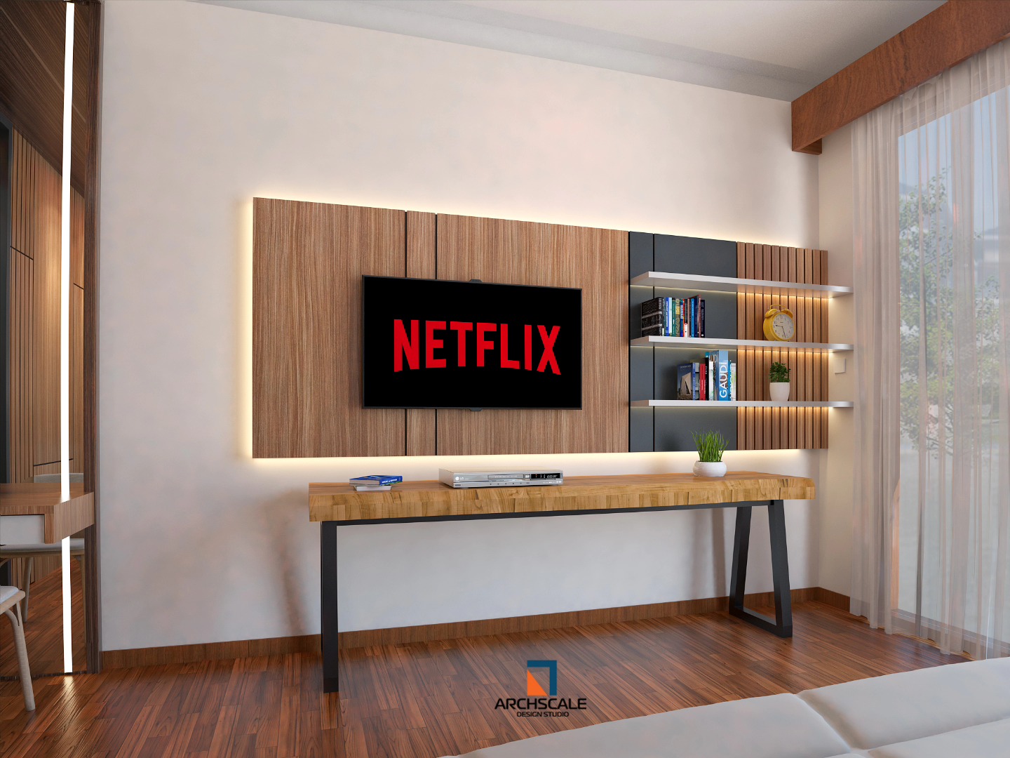 Backdrop TV Master bedroom — foto 1